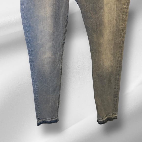 Express Ankle Legging Mid Rise‎ Jeans with Raw Hems - Picture 3 of 7